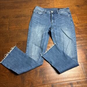 Res Denim‎ Jeans Kitty Skinny 27 Raw Hem Mid Rise 26"